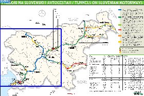 carte de des routes Slovenie