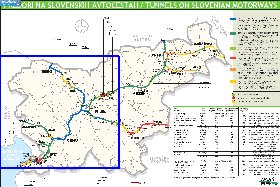 mapa de de estradas Eslovenia