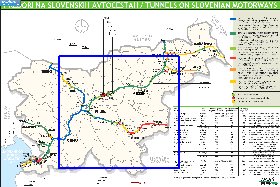 mapa de de estradas Eslovenia