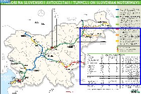 mapa de de estradas Eslovenia