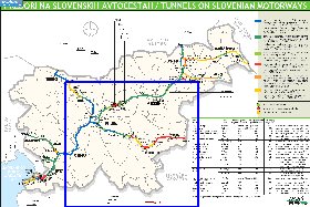 mapa de de estradas Eslovenia