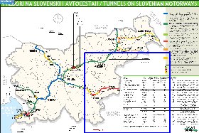 mapa de de estradas Eslovenia