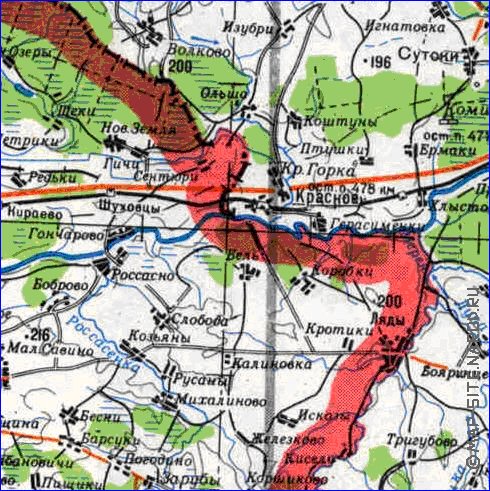 carte de Oblast de Smolensk