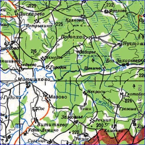 carte de Oblast de Smolensk