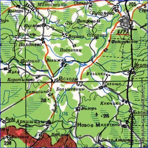 carte de Oblast de Smolensk