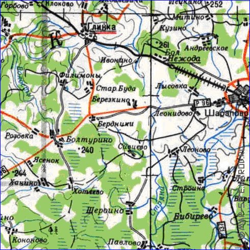 carte de Oblast de Smolensk