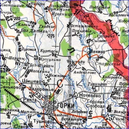 carte de Oblast de Smolensk