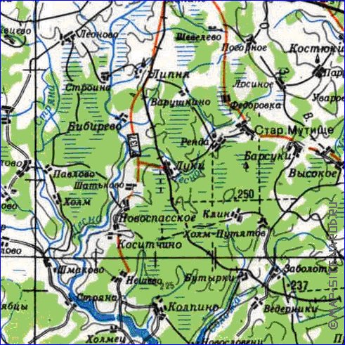 carte de Oblast de Smolensk