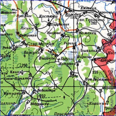 carte de Oblast de Smolensk