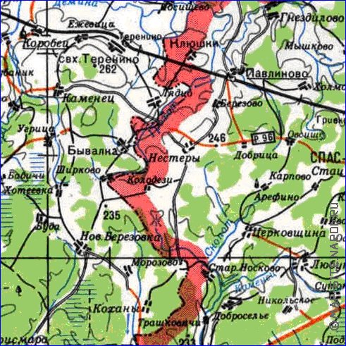 carte de Oblast de Smolensk