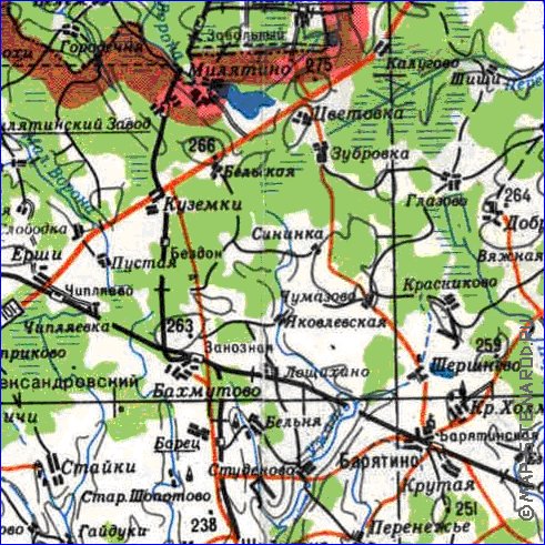 carte de Oblast de Smolensk