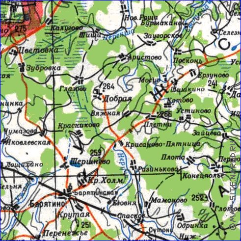 carte de Oblast de Smolensk