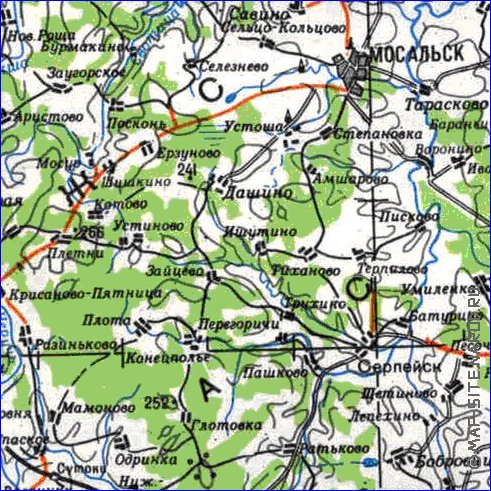 carte de Oblast de Smolensk