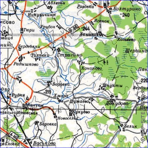 carte de Oblast de Smolensk