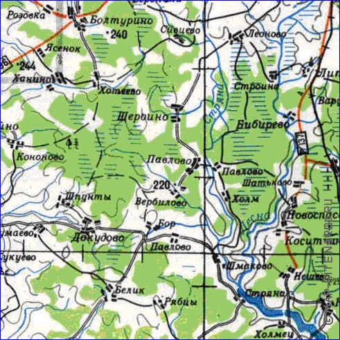 carte de Oblast de Smolensk