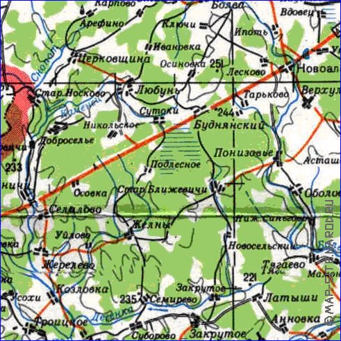 carte de Oblast de Smolensk