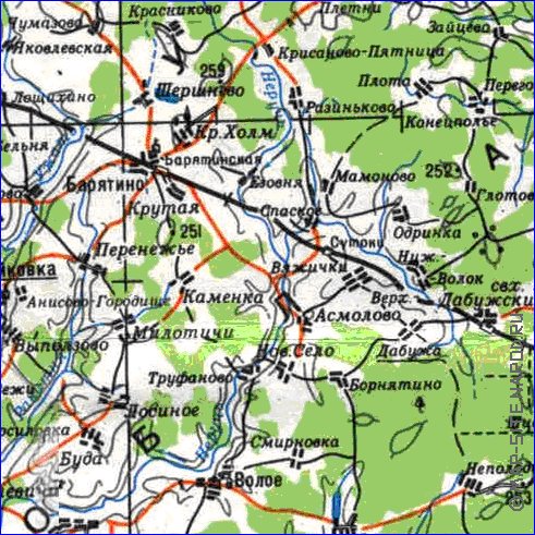 carte de Oblast de Smolensk