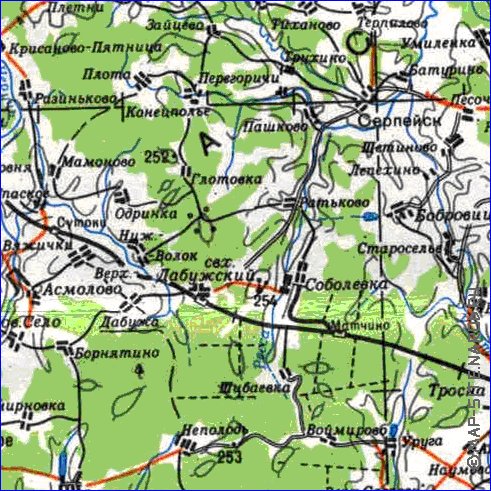 carte de Oblast de Smolensk