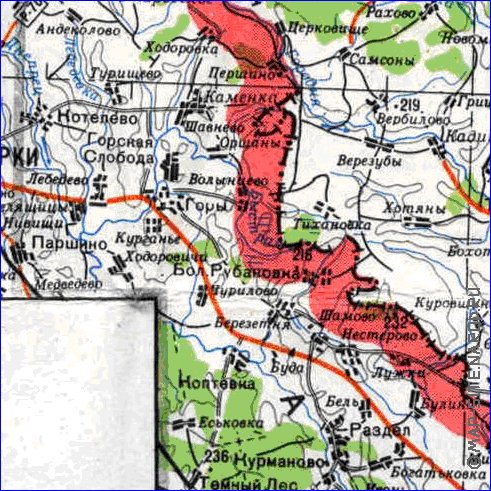 carte de Oblast de Smolensk