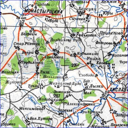 carte de Oblast de Smolensk