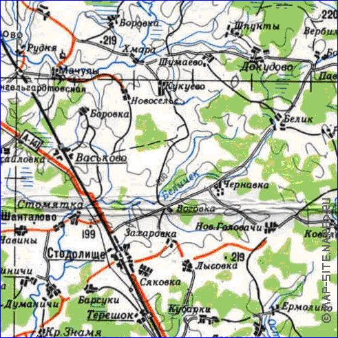 carte de Oblast de Smolensk