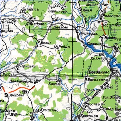 carte de Oblast de Smolensk