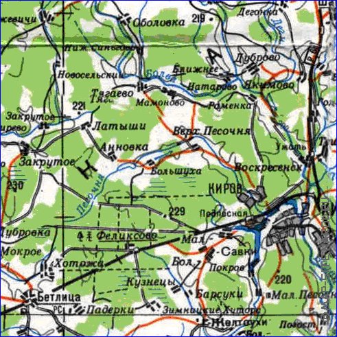 carte de Oblast de Smolensk