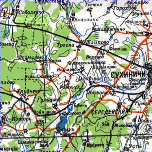 carte de Oblast de Smolensk