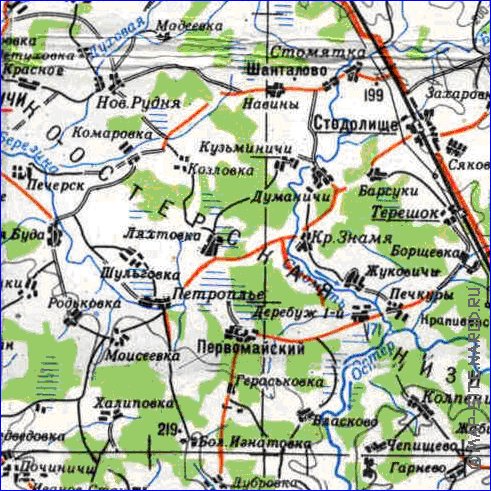 carte de Oblast de Smolensk