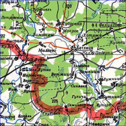 carte de Oblast de Smolensk