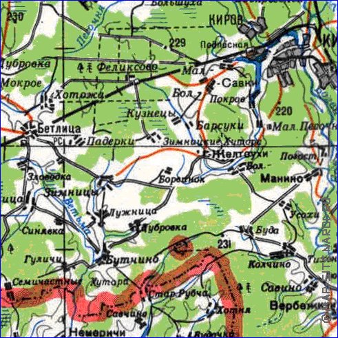 carte de Oblast de Smolensk