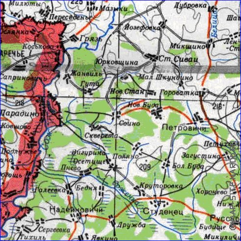 carte de Oblast de Smolensk