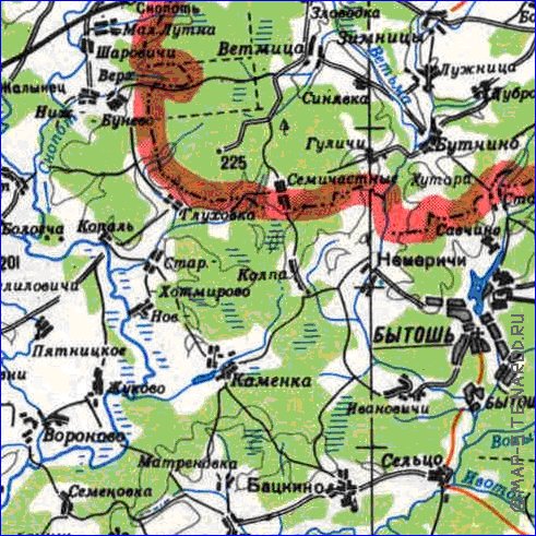 carte de Oblast de Smolensk