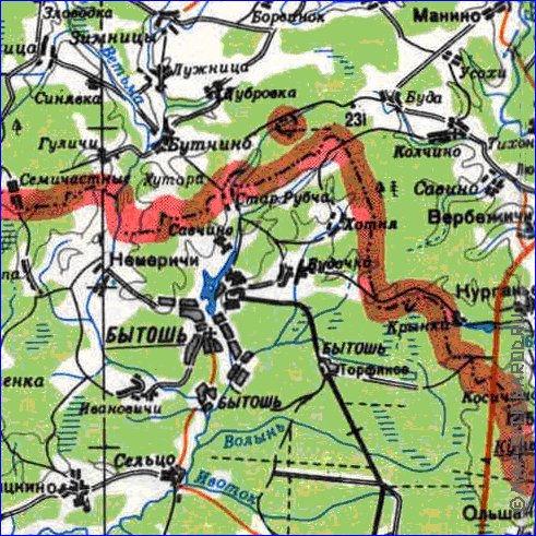 carte de Oblast de Smolensk