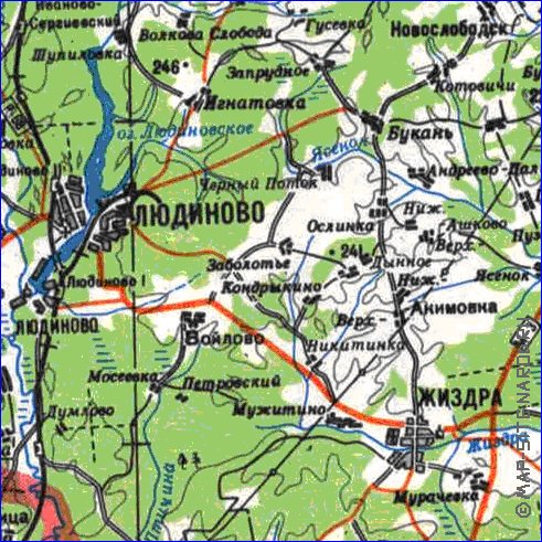 carte de Oblast de Smolensk