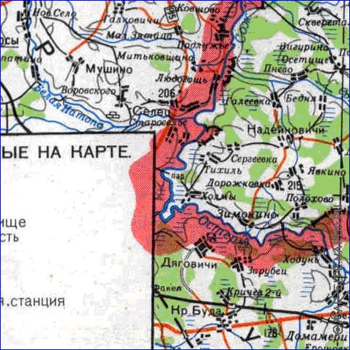 carte de Oblast de Smolensk