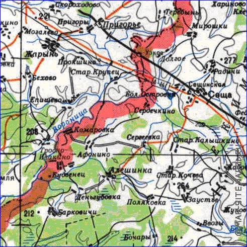 carte de Oblast de Smolensk