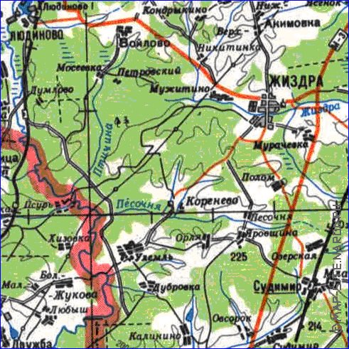 carte de Oblast de Smolensk