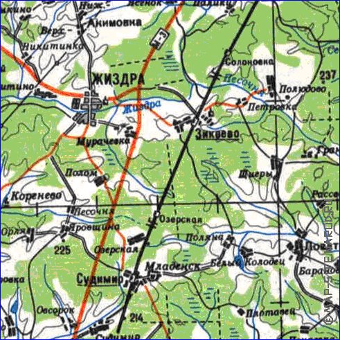 carte de Oblast de Smolensk