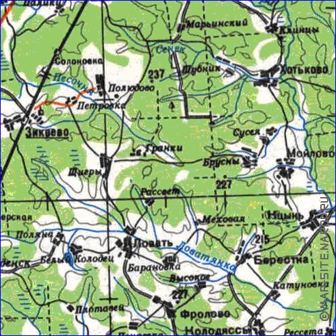 carte de Oblast de Smolensk