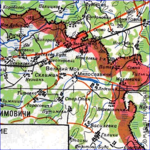 carte de Oblast de Smolensk