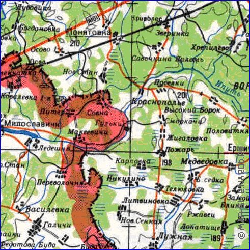 carte de Oblast de Smolensk