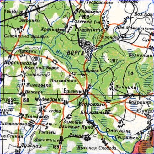 carte de Oblast de Smolensk