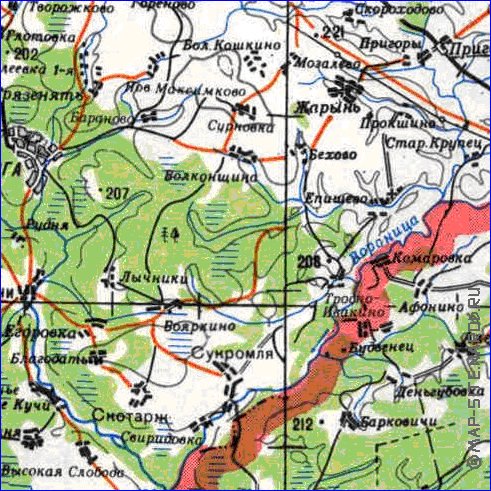 carte de Oblast de Smolensk