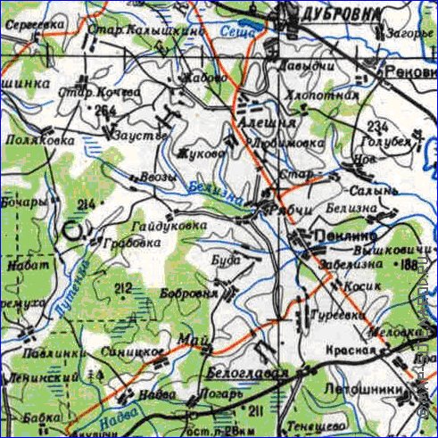 carte de Oblast de Smolensk