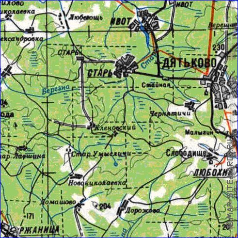 carte de Oblast de Smolensk