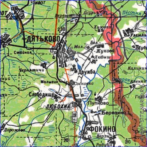 carte de Oblast de Smolensk