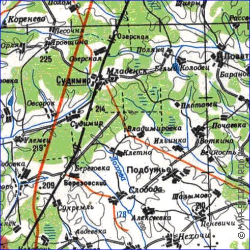 carte de Oblast de Smolensk