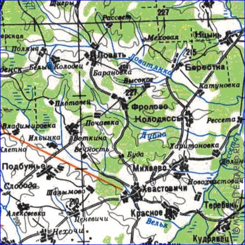 carte de Oblast de Smolensk