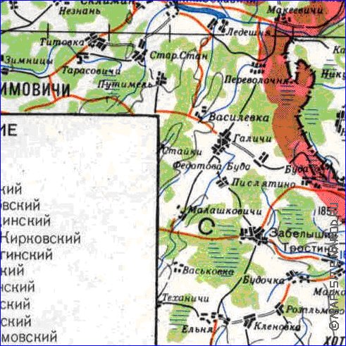 carte de Oblast de Smolensk